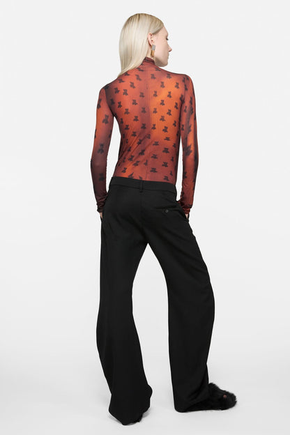 Tailored wool trousers - Black