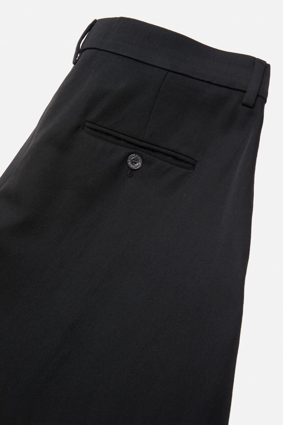 Tailored wool trousers - Black