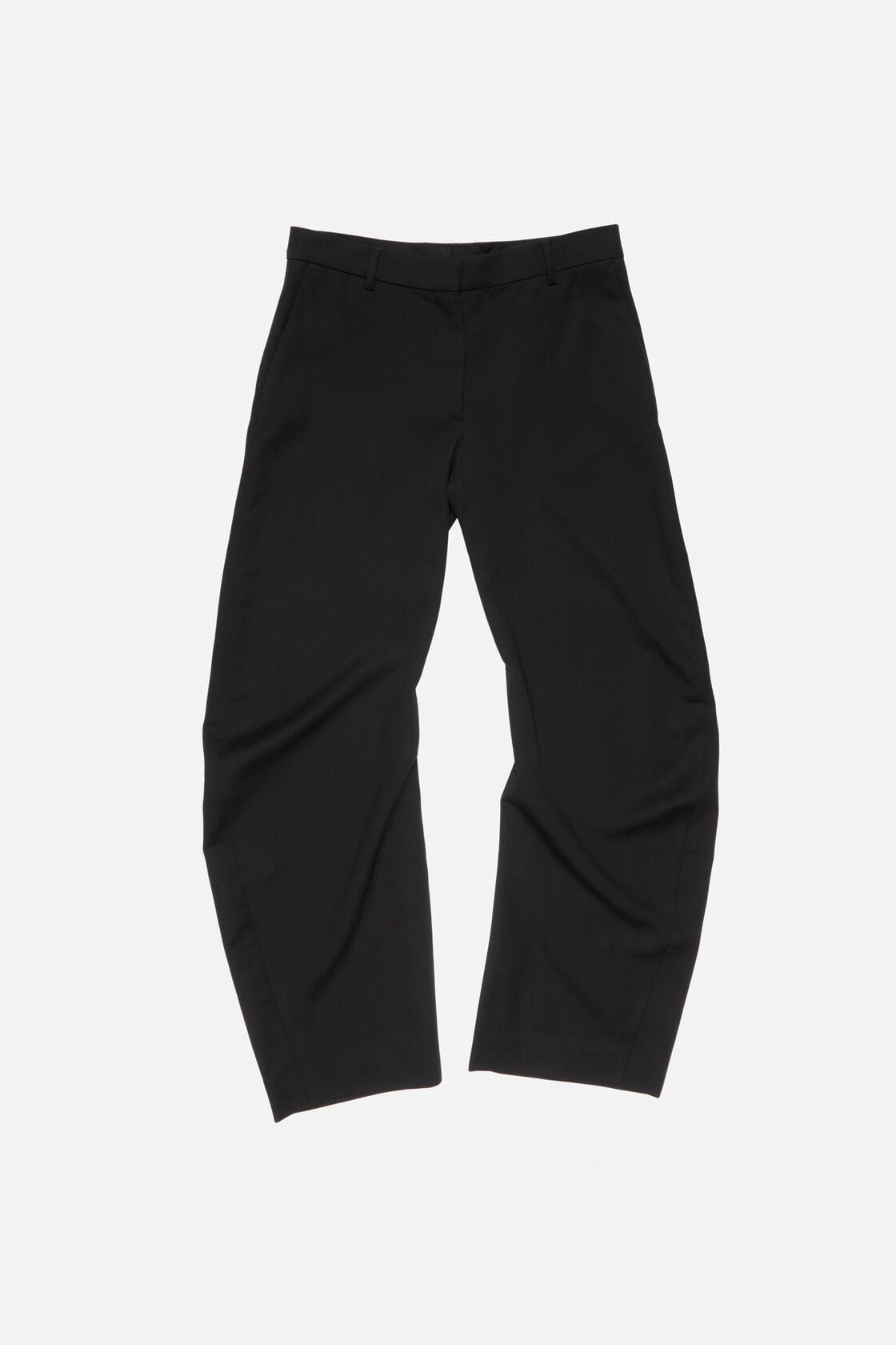 Tailored wool trousers - Black