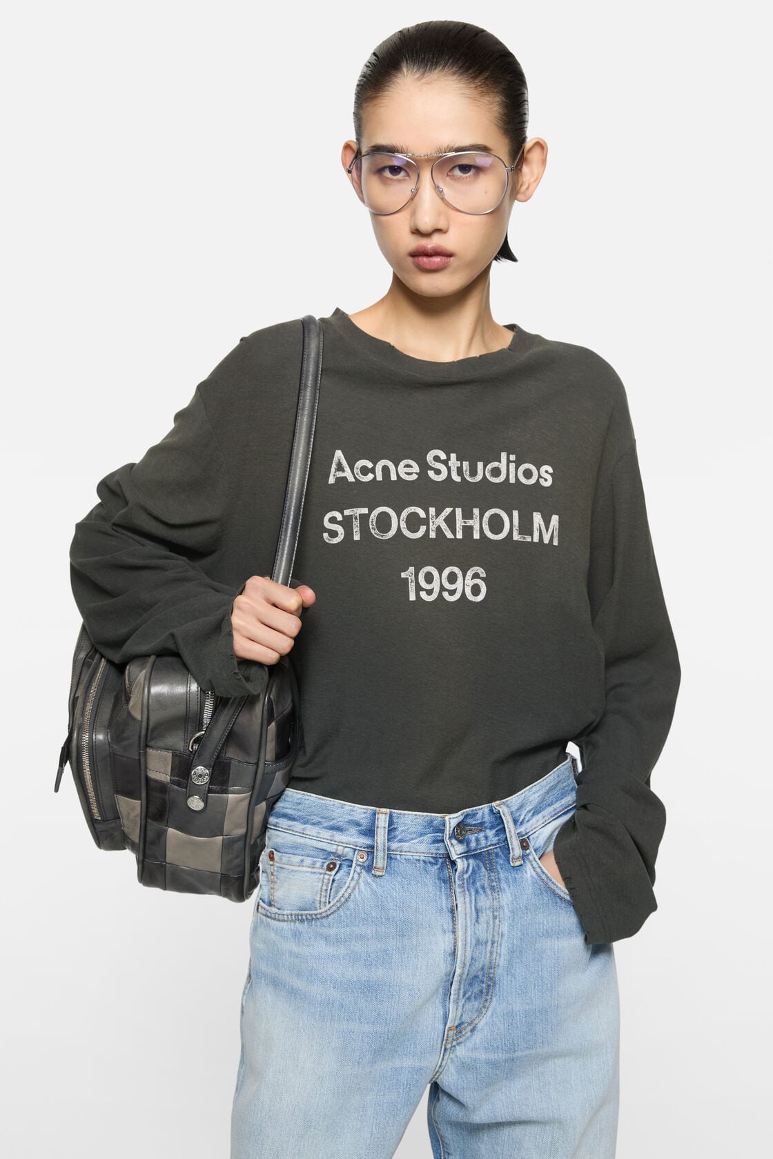 Sprayed 1996 logo t-shirt - Faded black