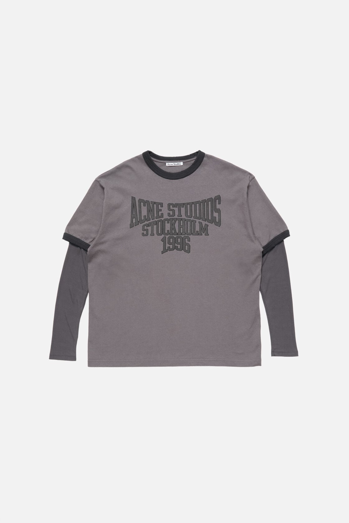 Layered graphic t-shirt - Dark purple/black
