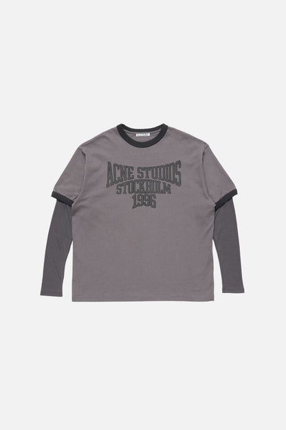 Layered graphic t-shirt - Dark purple/black