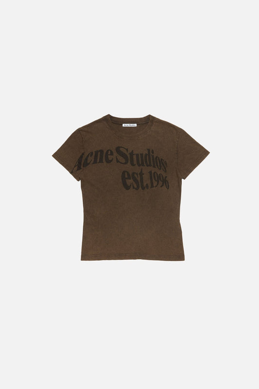 Projection artwork T-shirt - Almond brown