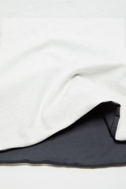 Layered t-shirt with logo - White/grey