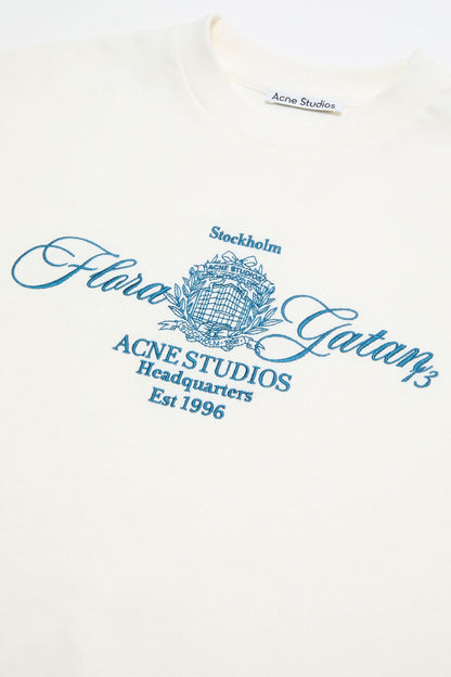 Embroidered t-shirt - Off white/ecru