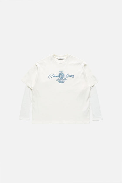 Embroidered t-shirt - Off white/ecru