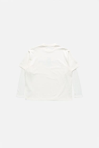 Embroidered t-shirt - Off white/ecru