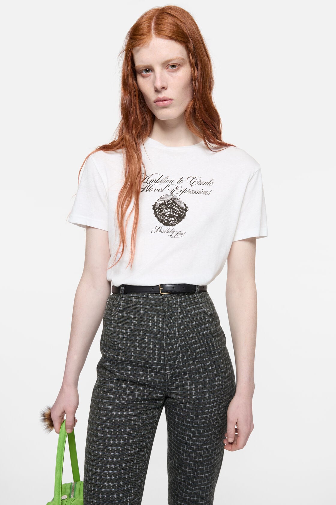 Graphic jersey t-shirt - Optic White