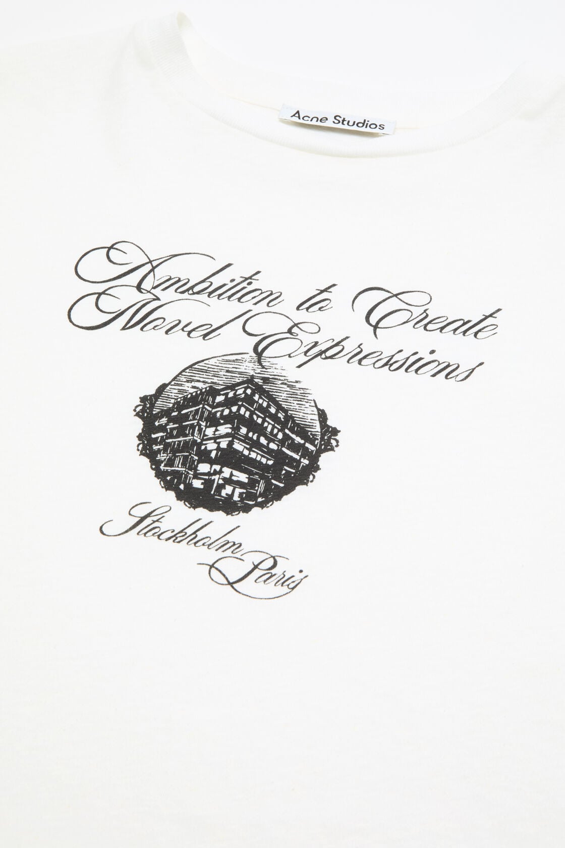 Graphic jersey t-shirt - Optic White