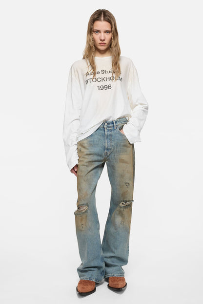 Sprayed 1996 logo t-shirt - Dusty white