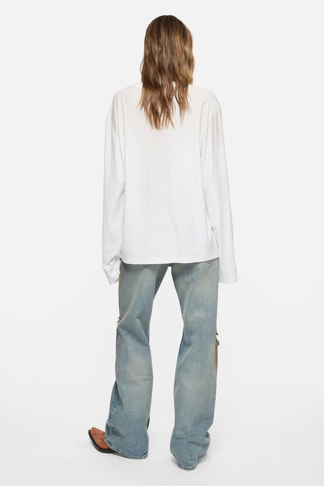 Sprayed 1996 logo t-shirt - Dusty white