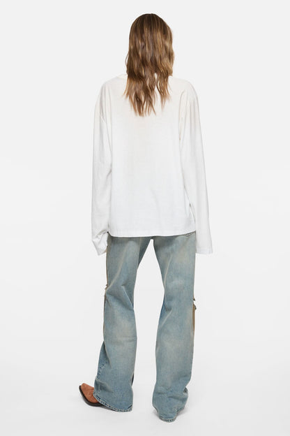 Sprayed 1996 logo t-shirt - Dusty white