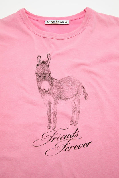 Fitted graphic t-shirt - Pink