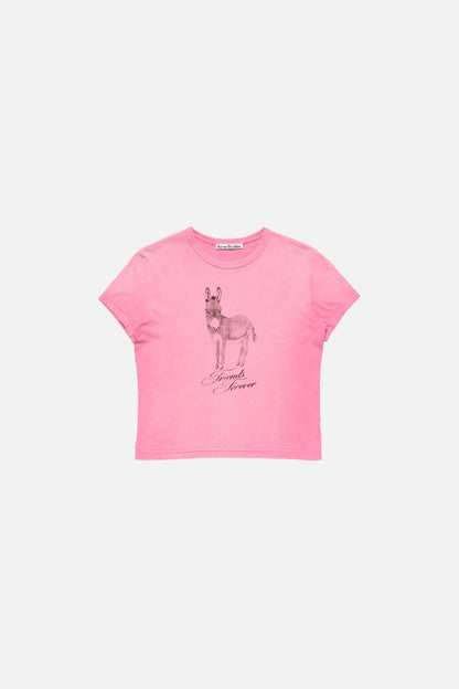 Fitted graphic t-shirt - Pink