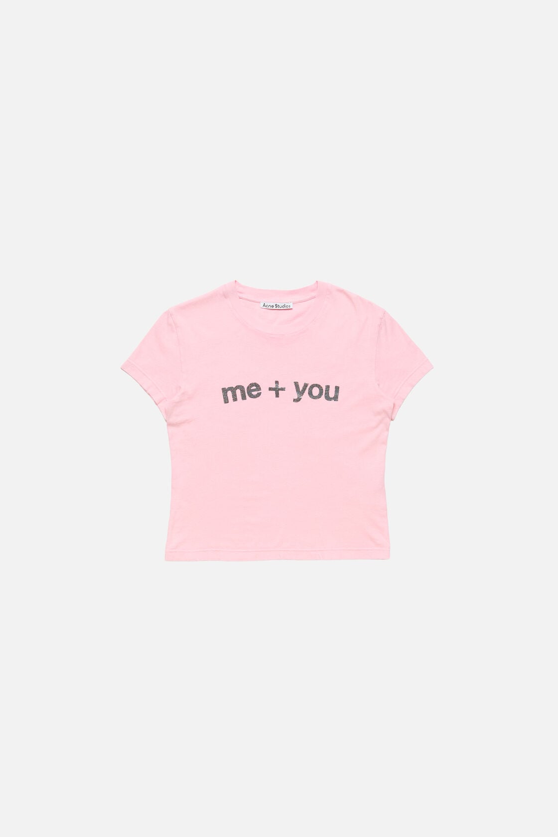 Fitted graphic  t-shirt - Pale Pink