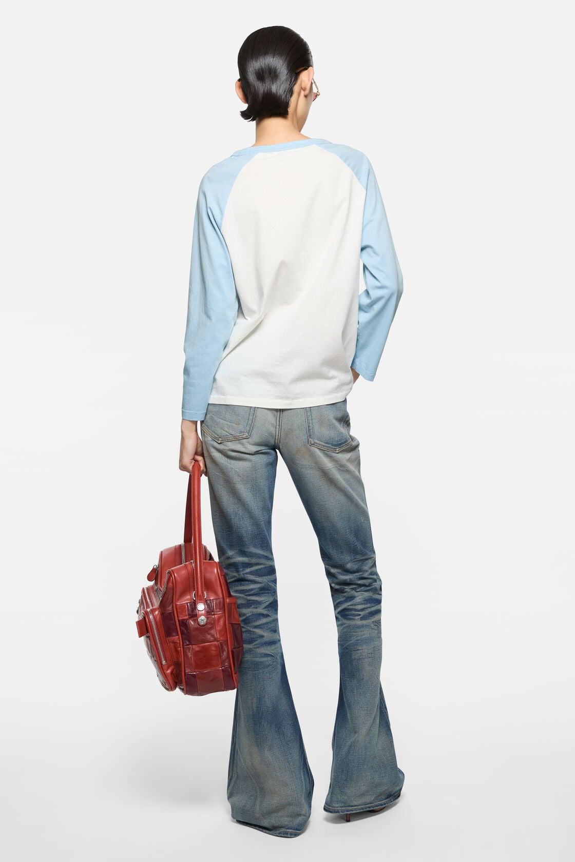 Milk graphic t-shirt - Pale blue/white