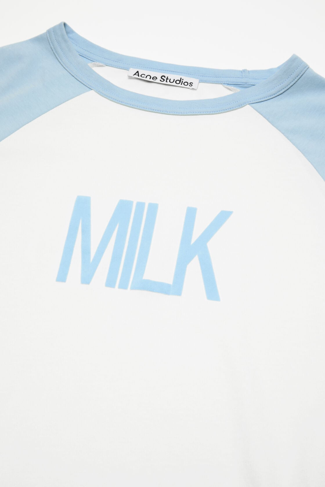 Milk graphic t-shirt - Pale blue/white