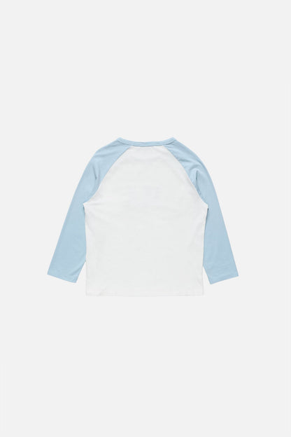 Milk graphic t-shirt - Pale blue/white