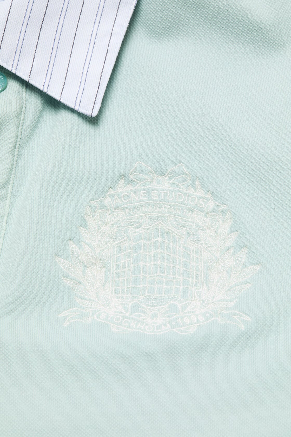 Layered polo shirt with logo - Light blue