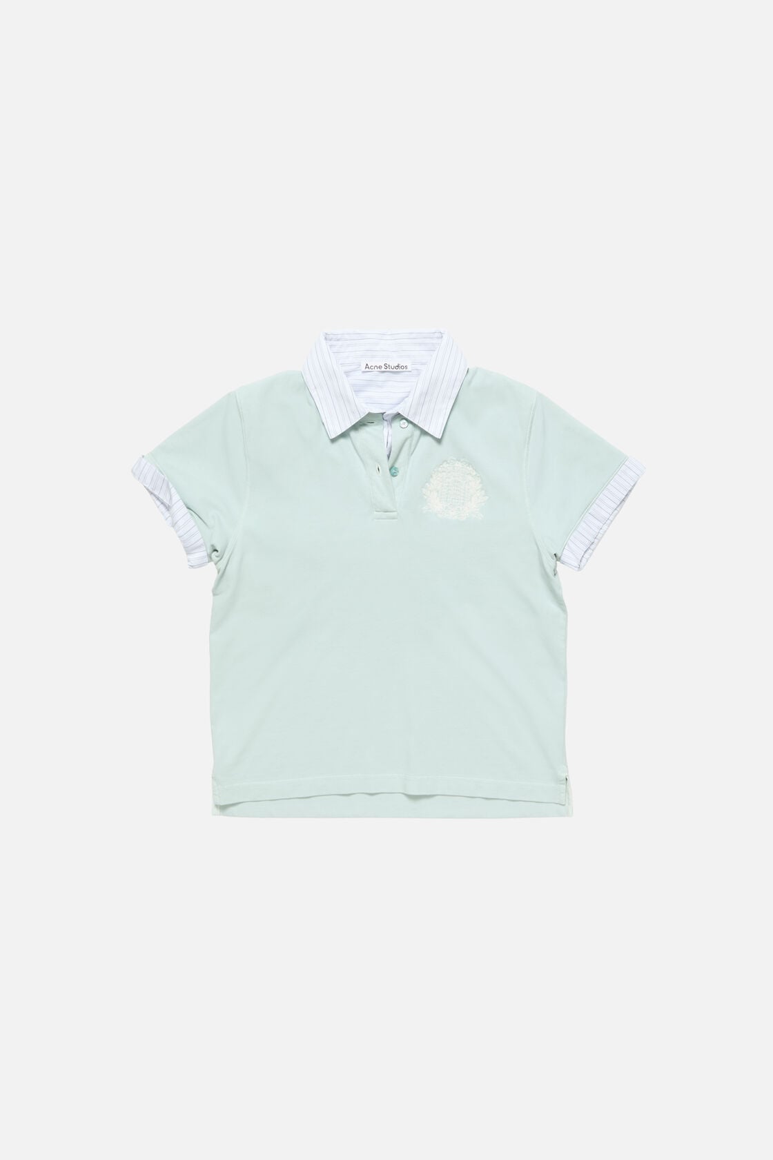 Layered polo shirt with logo - Light blue