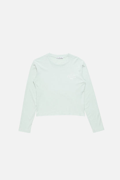 Distressed logo t-shirt - Pale mint