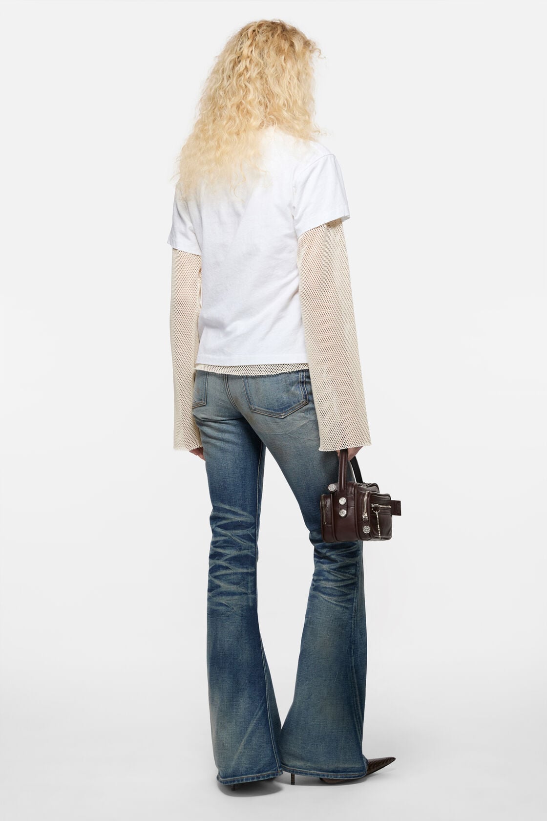 Layered mesh t-shirt - Off white