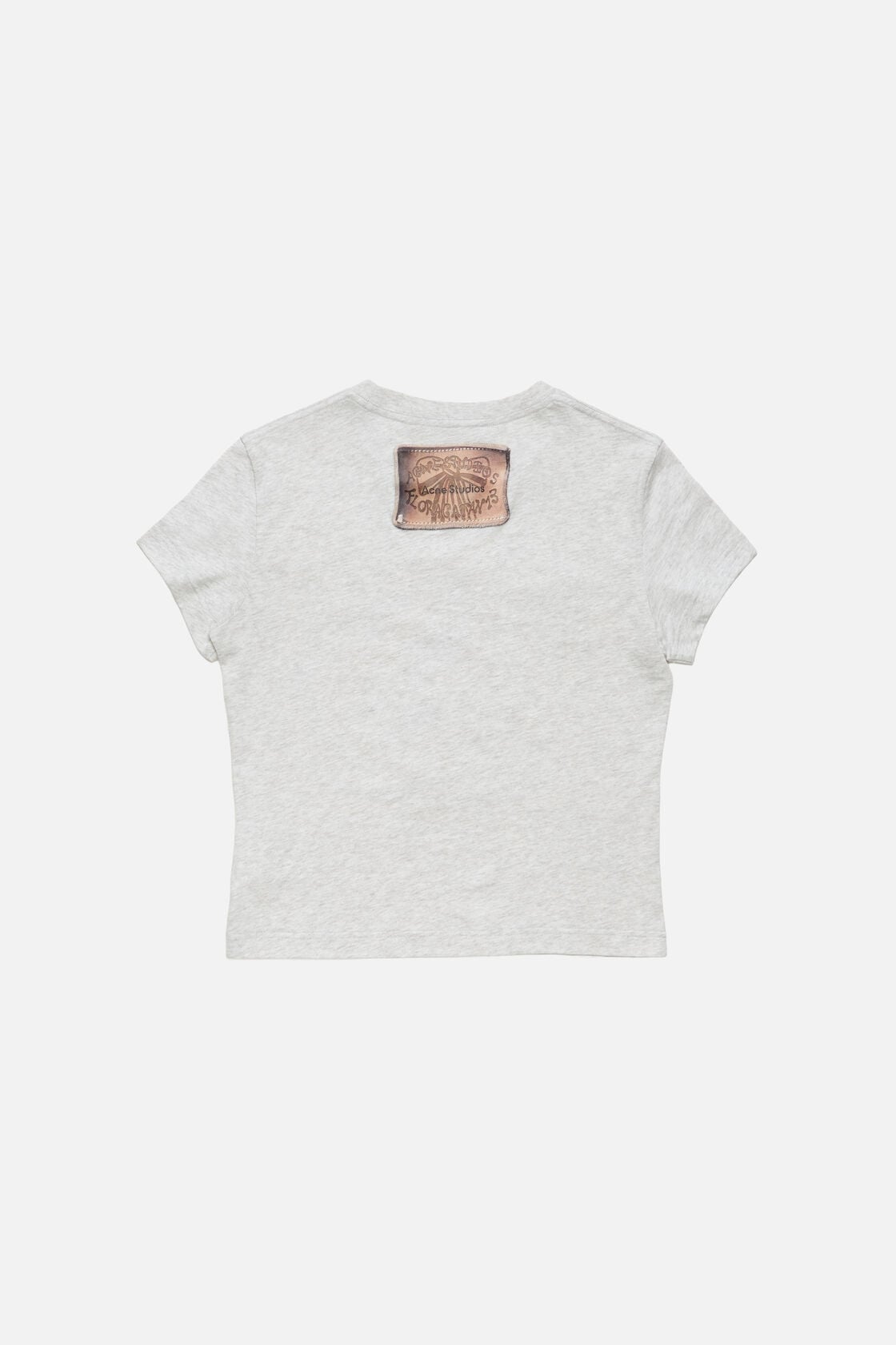 Fitted graphic t-shirt - Grey Melange