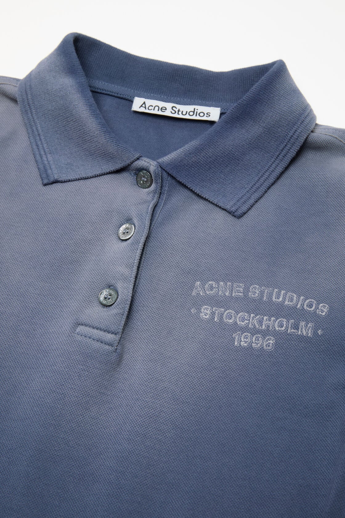 Sprayed polo t-shirt - Navy blue