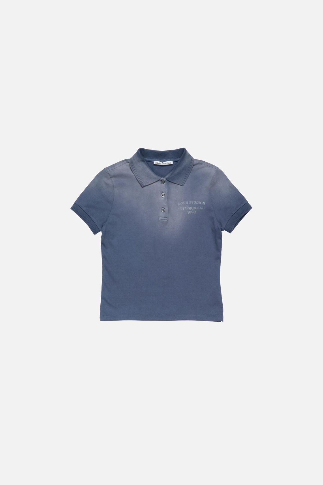 Sprayed polo t-shirt - Navy blue