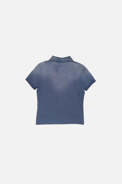 Sprayed polo t-shirt - Navy blue