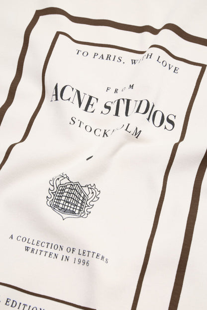Layered graphic t-shirt - Warm beige
