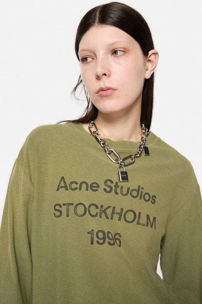Sprayed 1996 logo t-shirt - Olive green