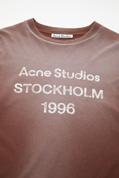 Sprayed 1996 logo t-shirt - Chocolate brown