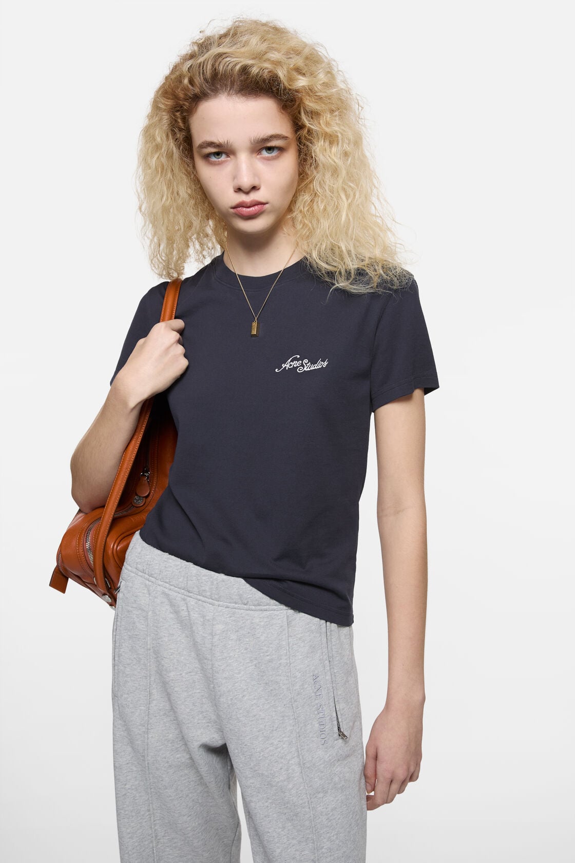 Jersey t-shirt with logo - Dark navy