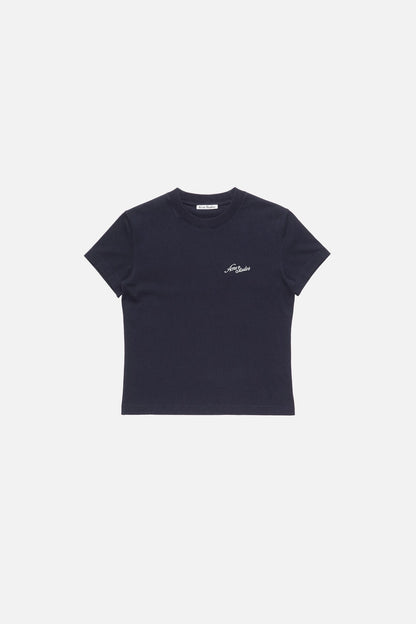 Jersey t-shirt with logo - Dark navy