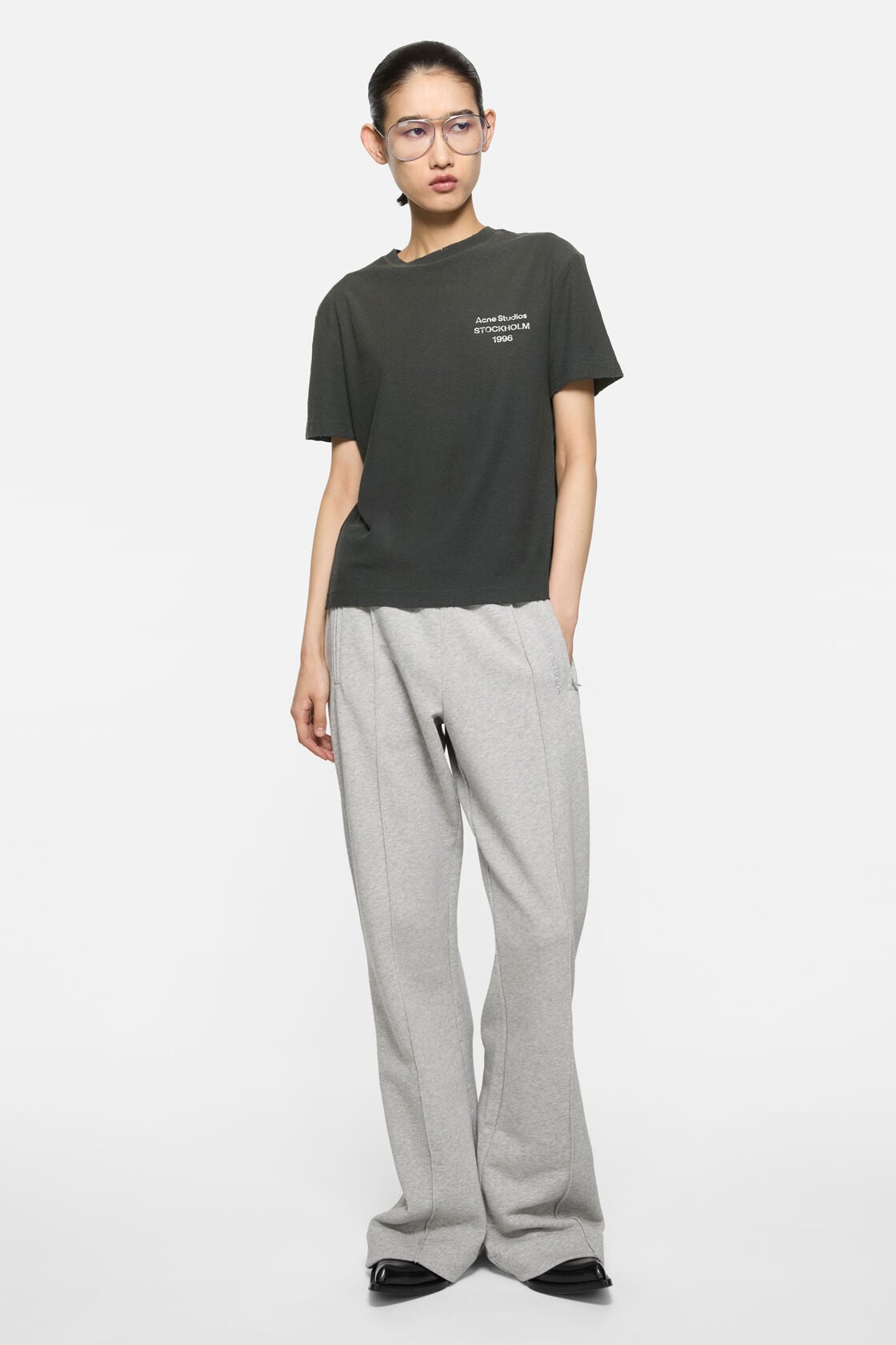 Sprayed logo t-shirt - Faded black