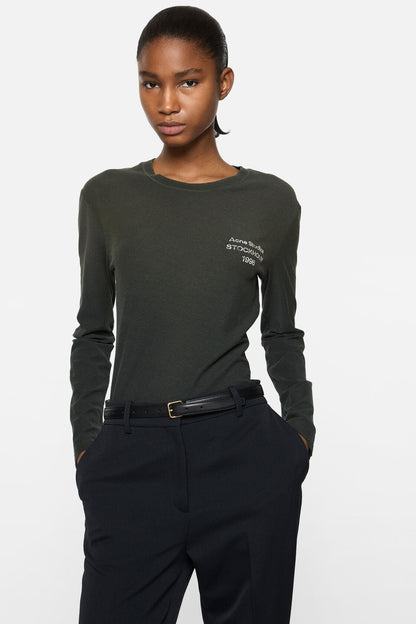 Distressed logo t-shirt - Faded black