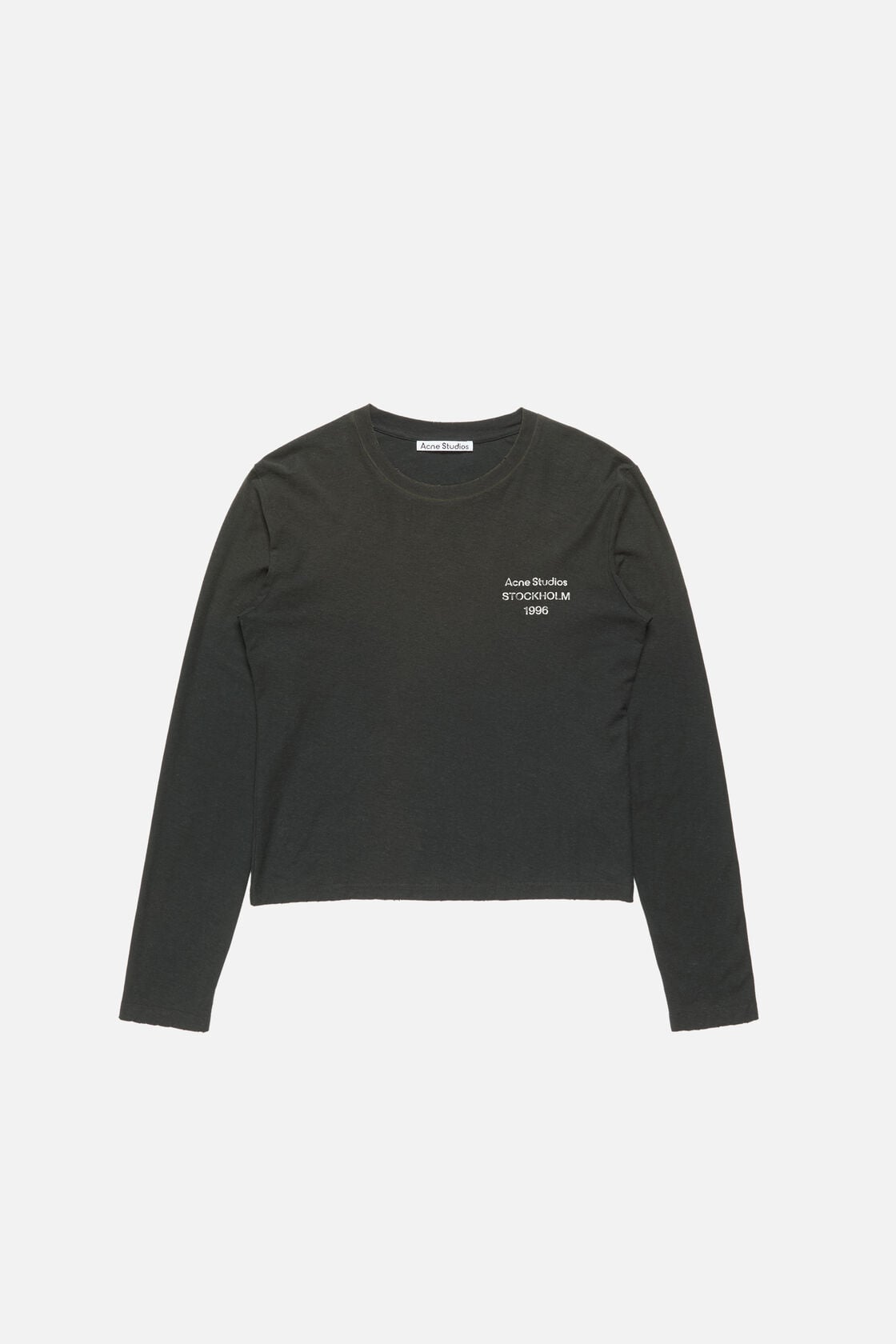 Distressed logo t-shirt - Faded black