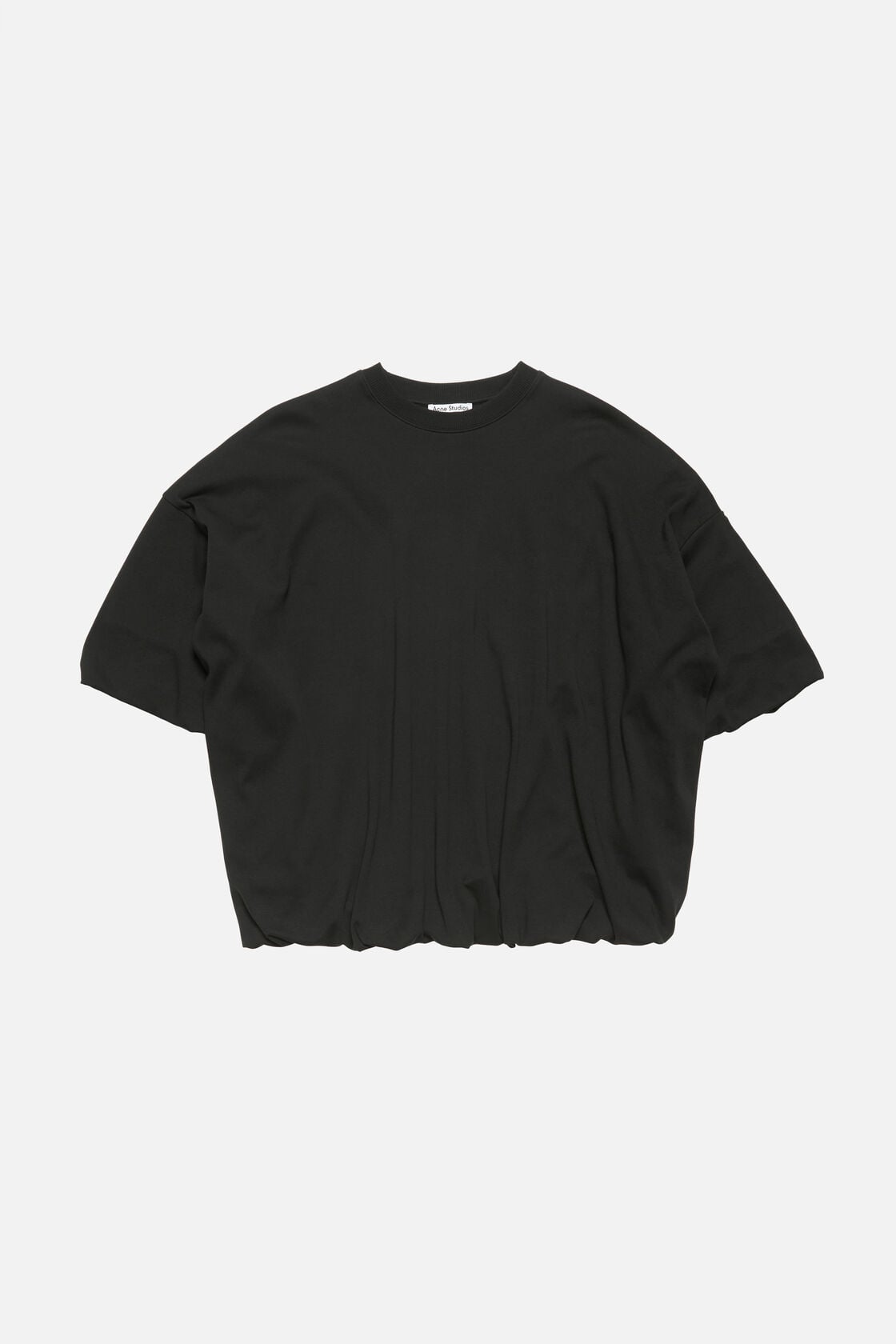 Gathered logo t-shirt - Black