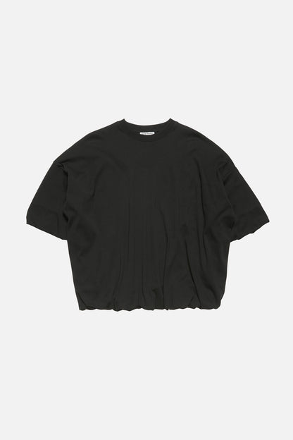 Gathered logo t-shirt - Black