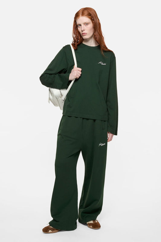 Jersey t-shirt with logo - Dark green