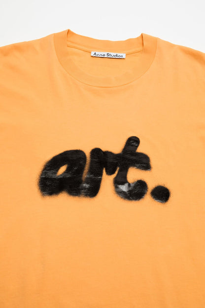 Sprayed graphic t-shirt - Saffron Yellow