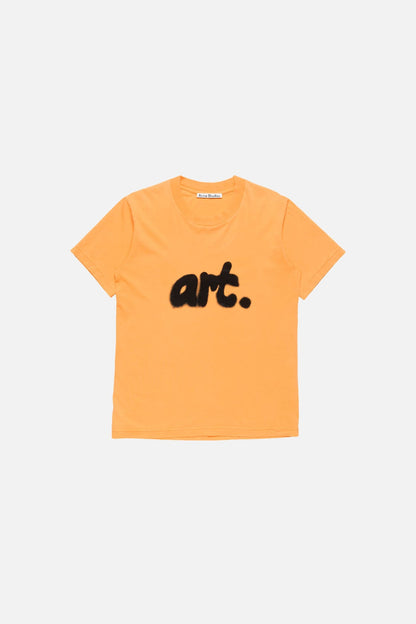 Sprayed graphic t-shirt - Saffron Yellow