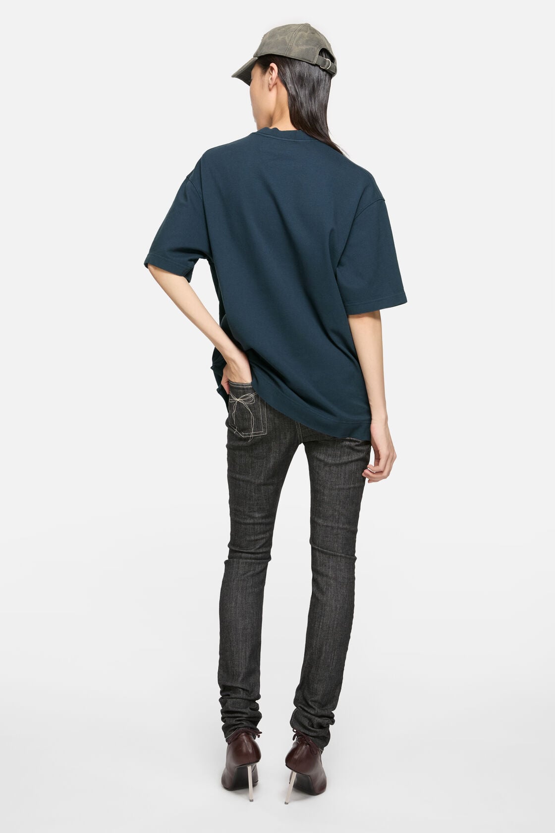 Embroidered logo t-shirt - Deep blue