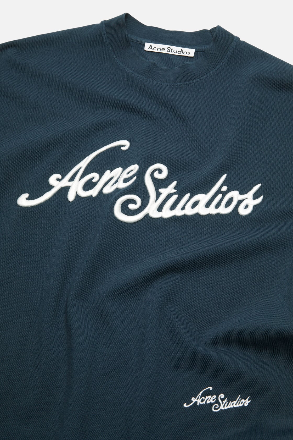 Embroidered logo t-shirt - Deep blue