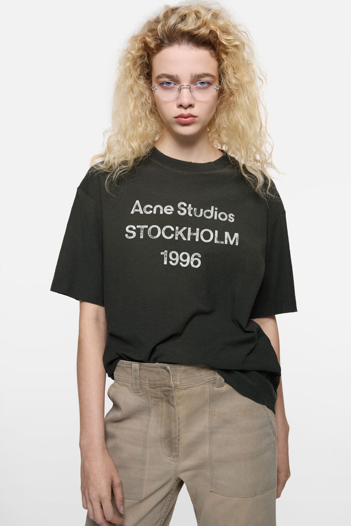 Sprayed logo t-shirt - Faded black