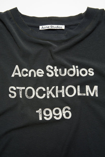 Sprayed logo t-shirt - Faded black