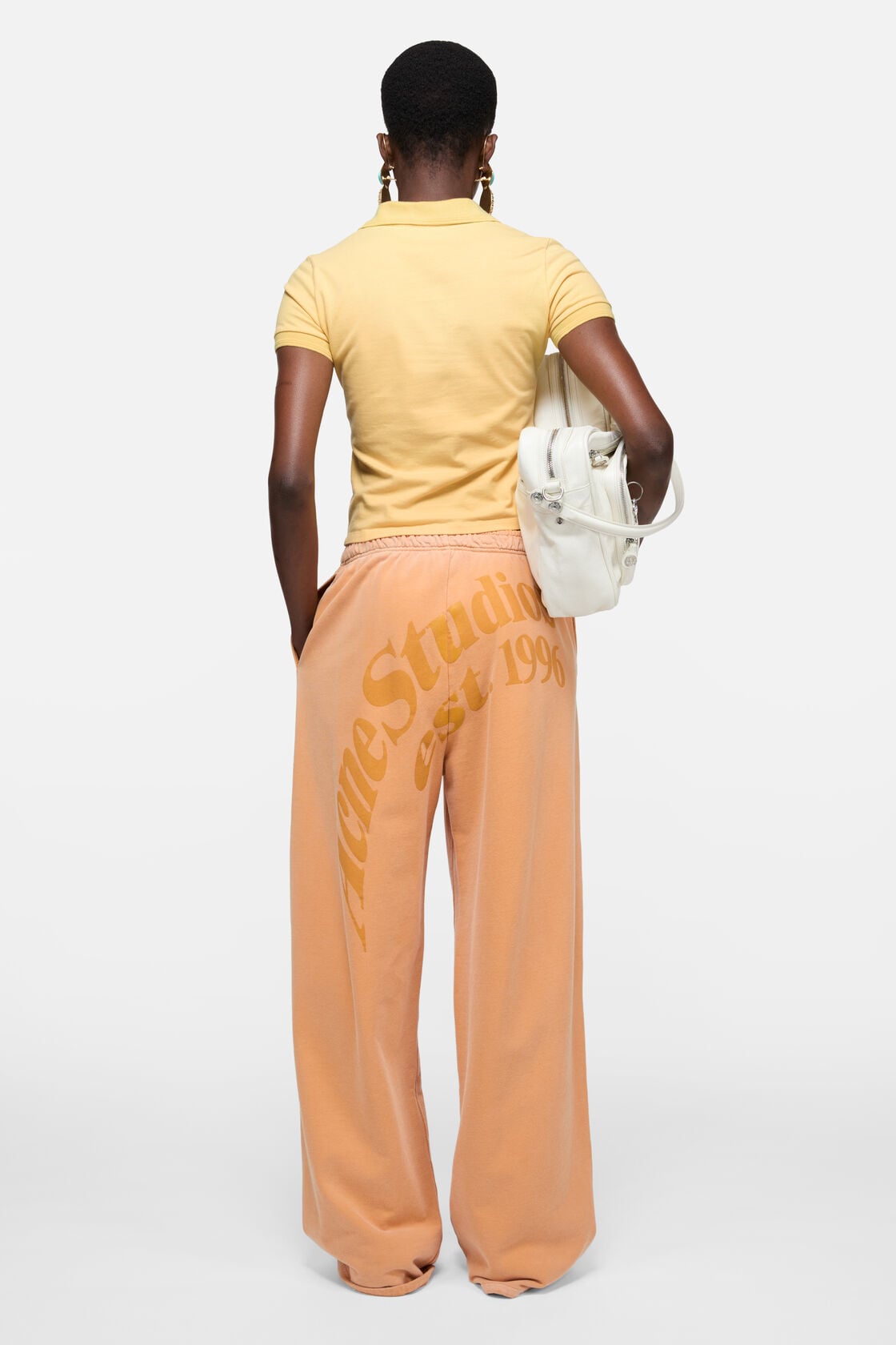 Sprayed polo t-shirt - Warm yellow