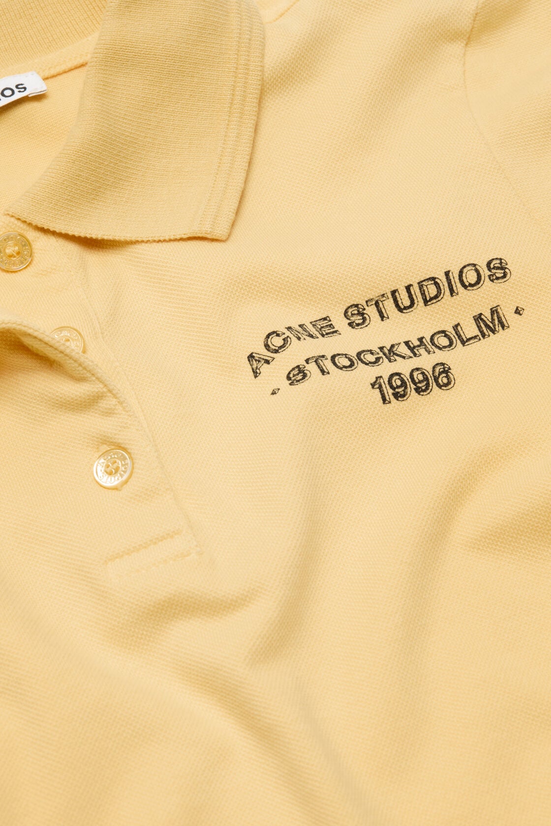 Sprayed polo t-shirt - Warm yellow