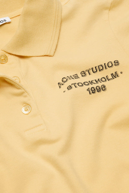 Sprayed polo t-shirt - Warm yellow